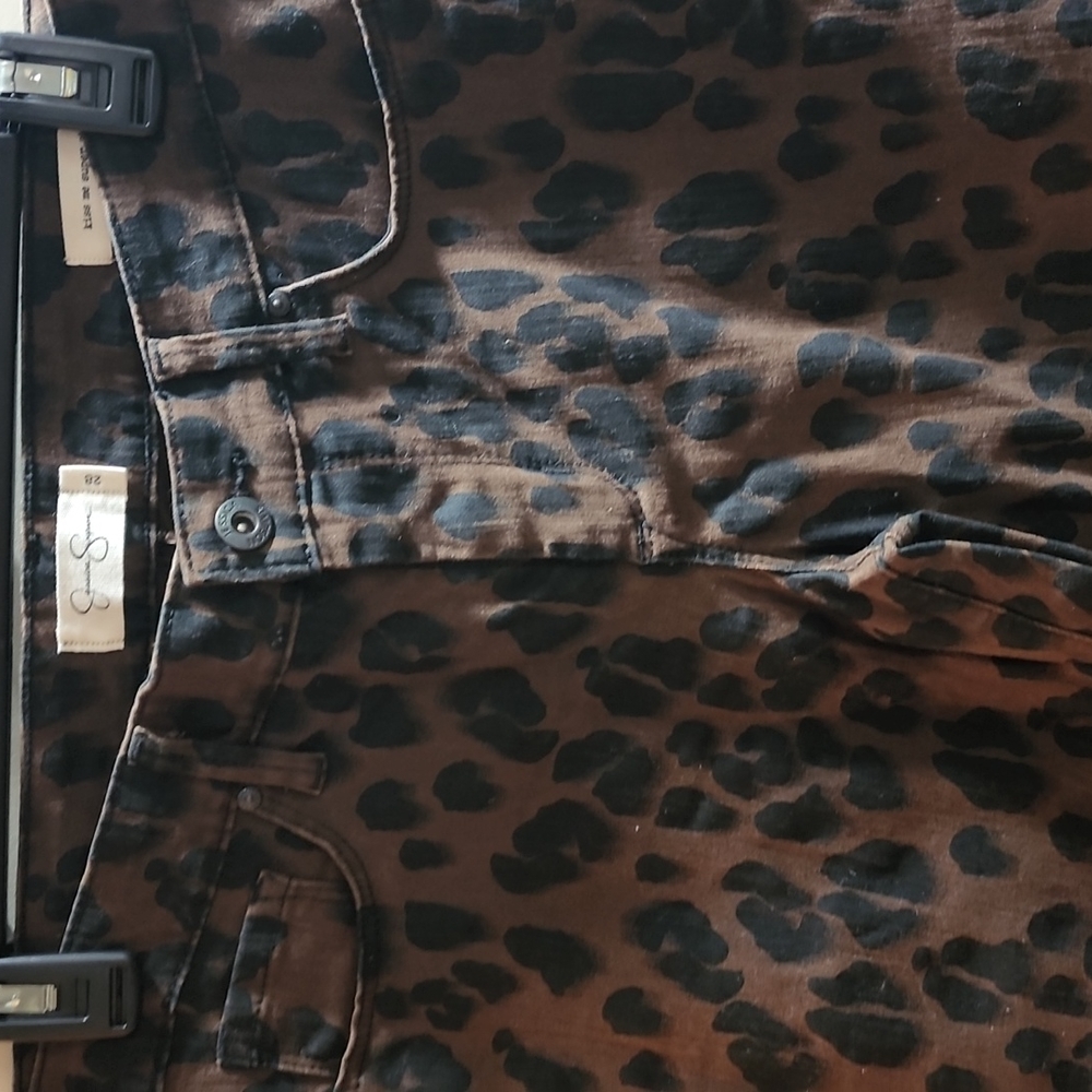 Jessica Simpson Leopard Jeans - Picture 2 of 7